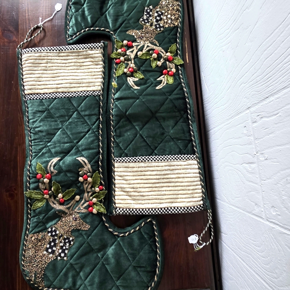 Mackenzie-Childs Christmas Stockings - Set of 2